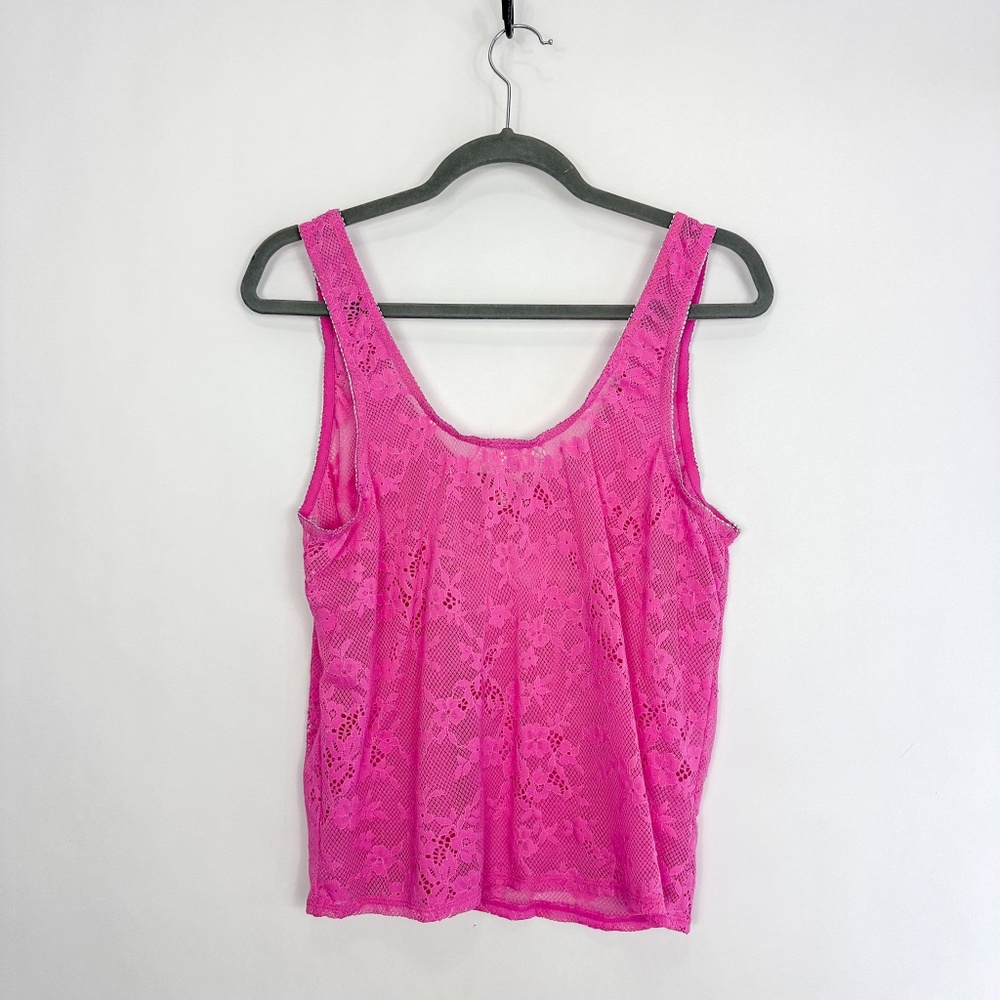 Victoria's Secret Tease Pink Stretch Lace Tank Top - Picture 6 of 6